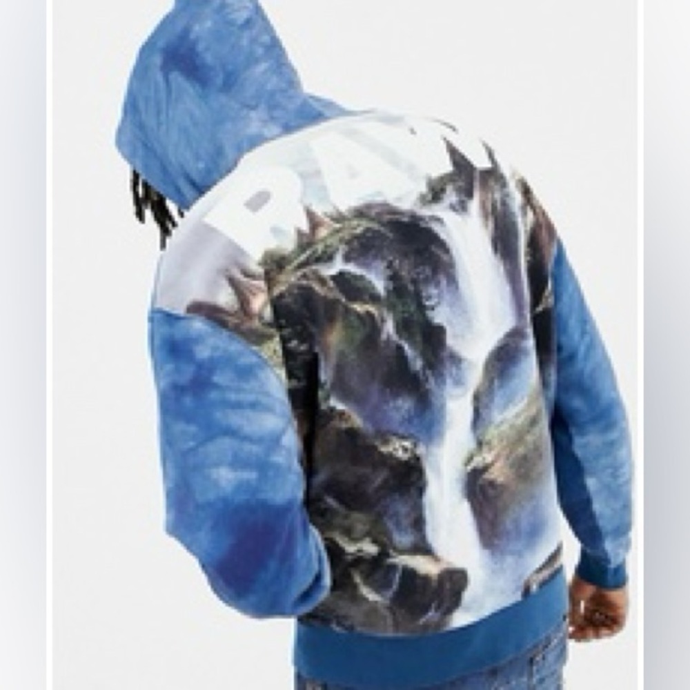 JADEN SMITH + G-STAR RAW FORCES OF NATURE HOODIE WATERFALLS SWEATSHIRT Large